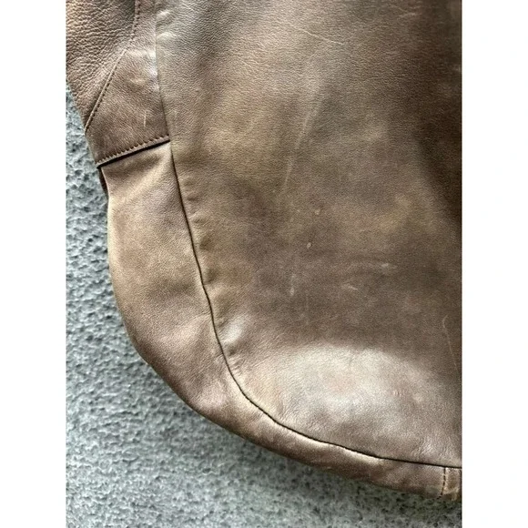 Marni Women's Convertible Leather Turn Lock Crossbody Tote Hobo Bag Brown - Picture 10 of 14